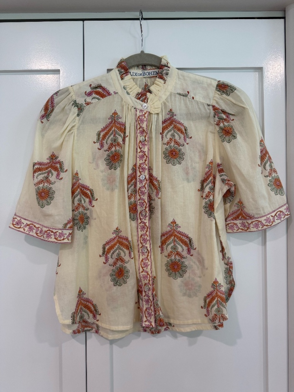 Alix of Bohemia Winnie Guava Cactus Flower Shirt ($390 value)